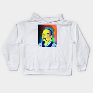 Sun Tzu Colourful Portrait | Sun Tzu Artwork 6 Kids Hoodie